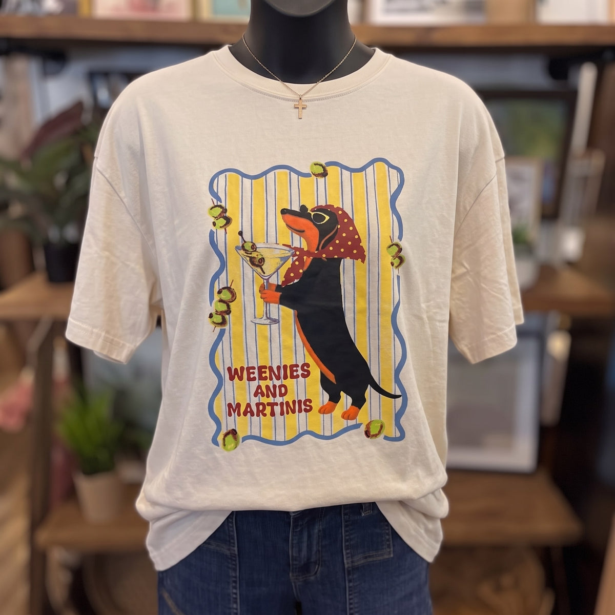 Soft Washed Weenies Top | Bone — Front view
