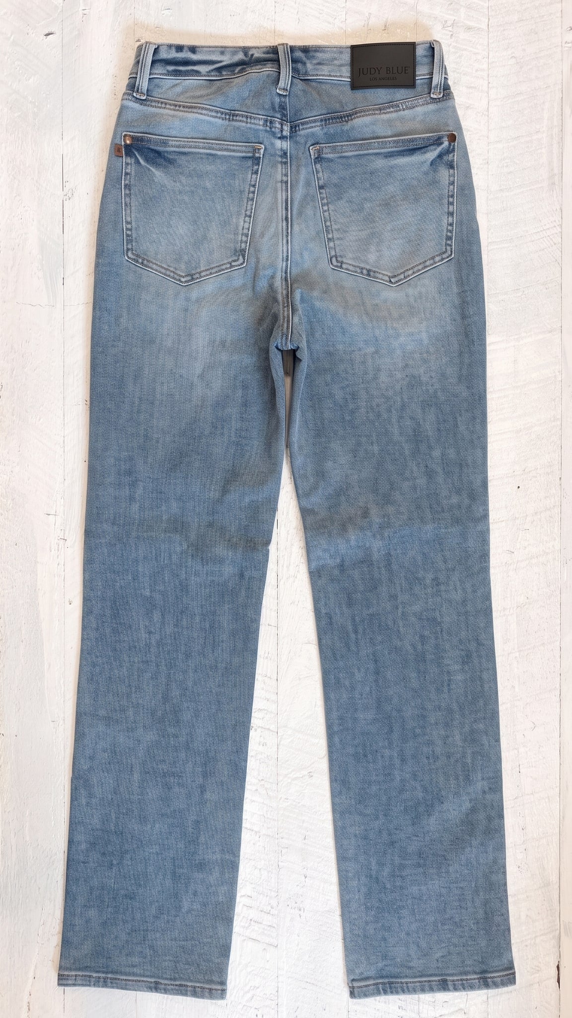 Judy Blue High Waisted T.C. Slim Straight Jeans — Back view