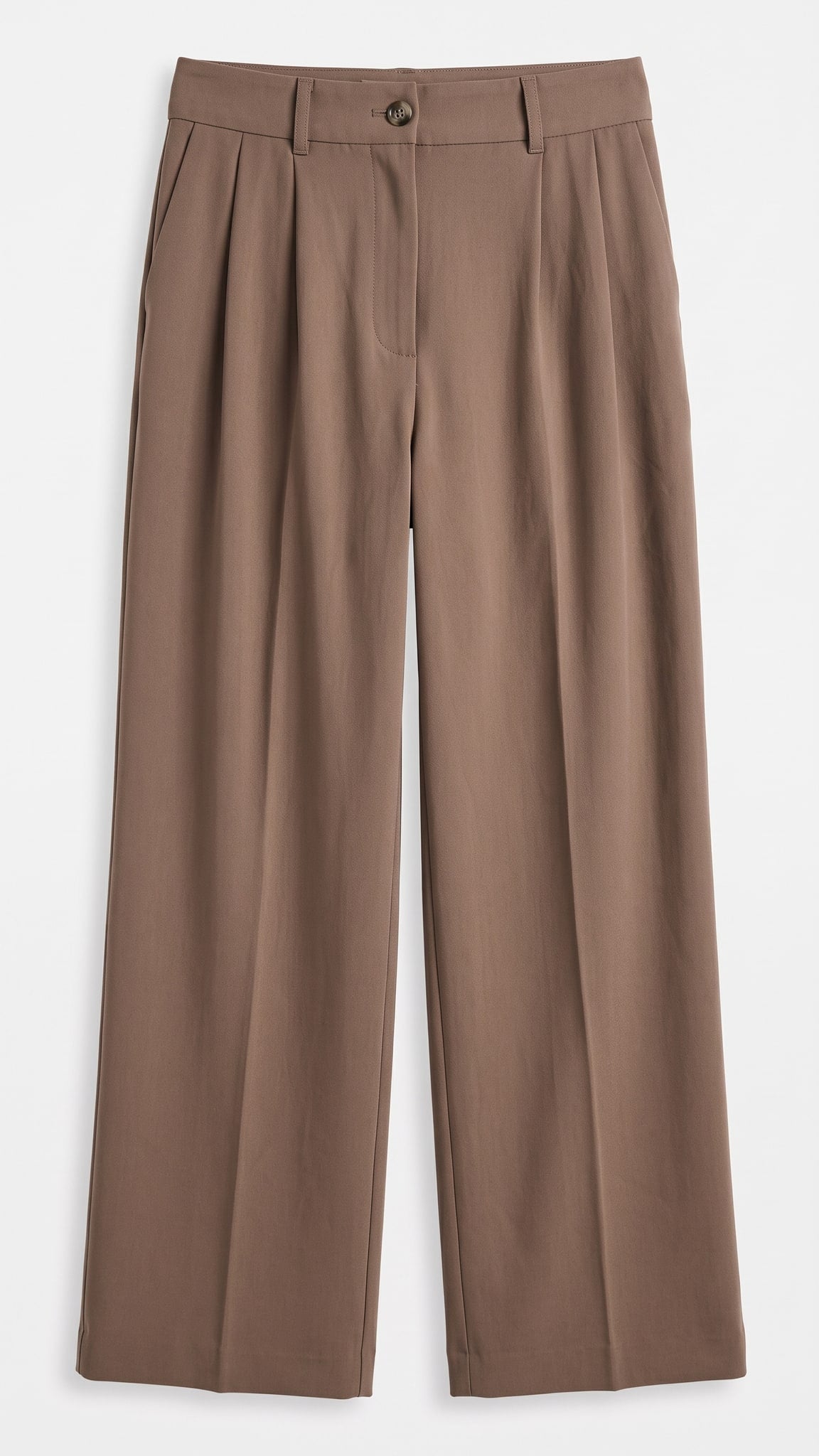 Womens pants TW1587 | Dark Brown — Front view