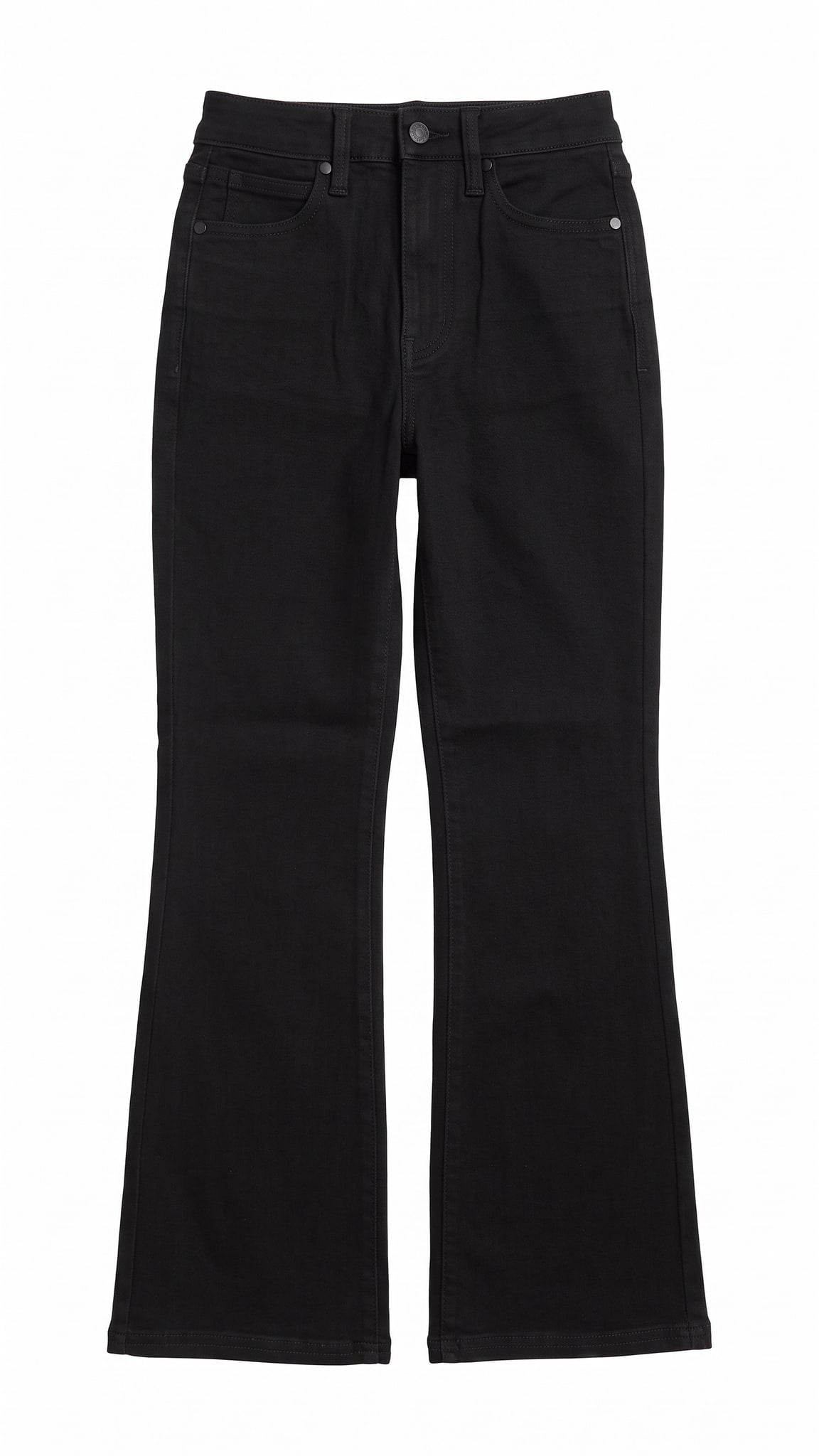 Judy Blue High Waisted Petite Tummy Control Bootcut Jean | Black — Front view
