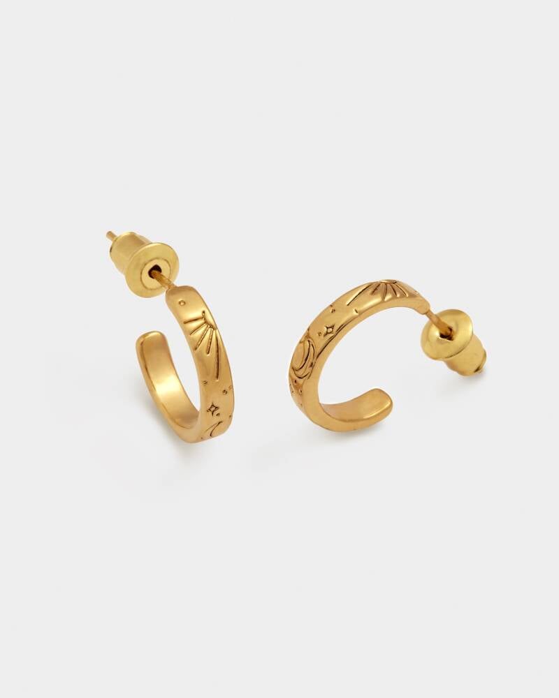 Katie Loxton Luna Hoop Earrings | Gold Coated