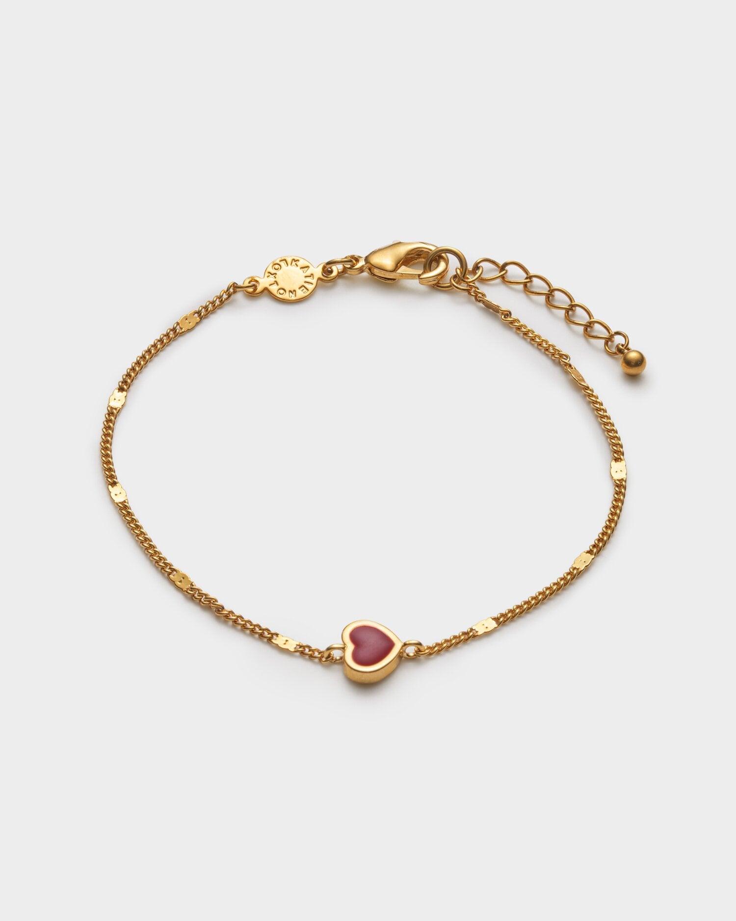 Katie Loxton Rouge Heart Bracelet | Gold Coated