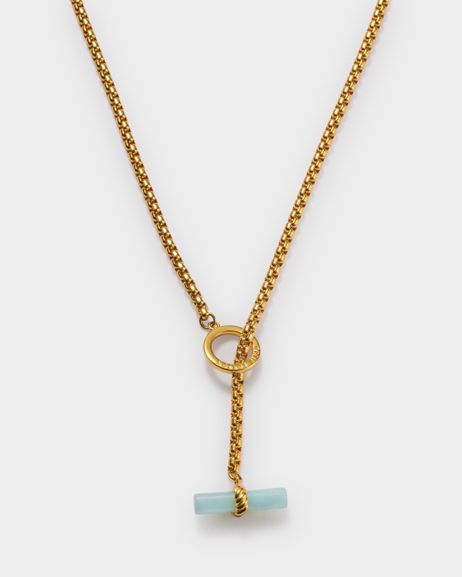 Katie Loxton Azura T-Bar Necklace | Gold Coated