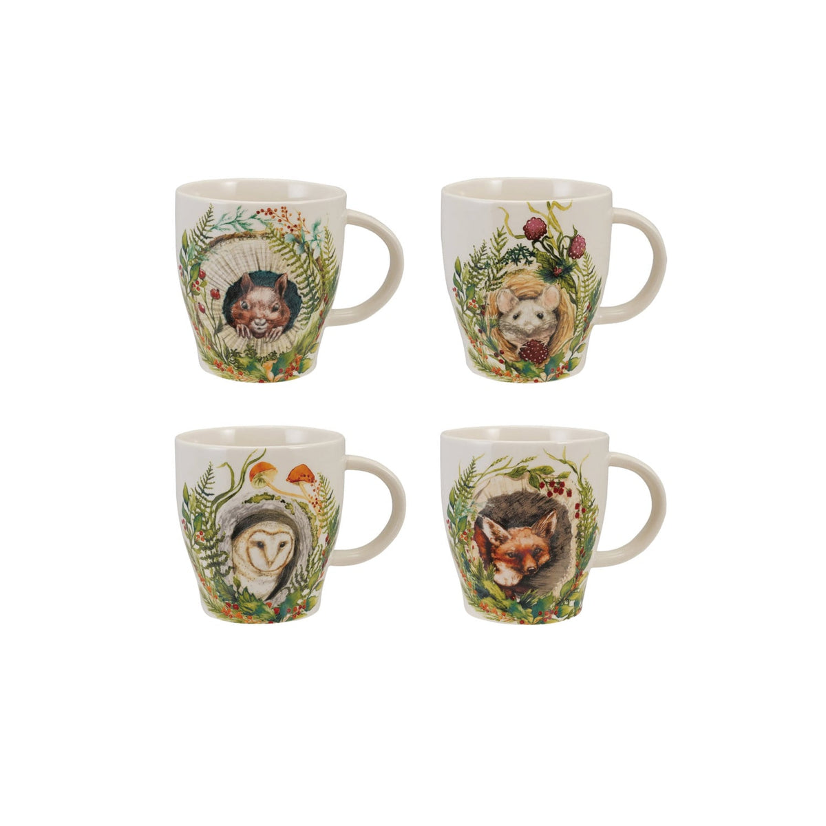 Woodland Animal Mug, 14 oz