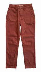 Judy Blue High Waisted Aurora Weekender with Knee Darts | Pumpkin Spice — Front view