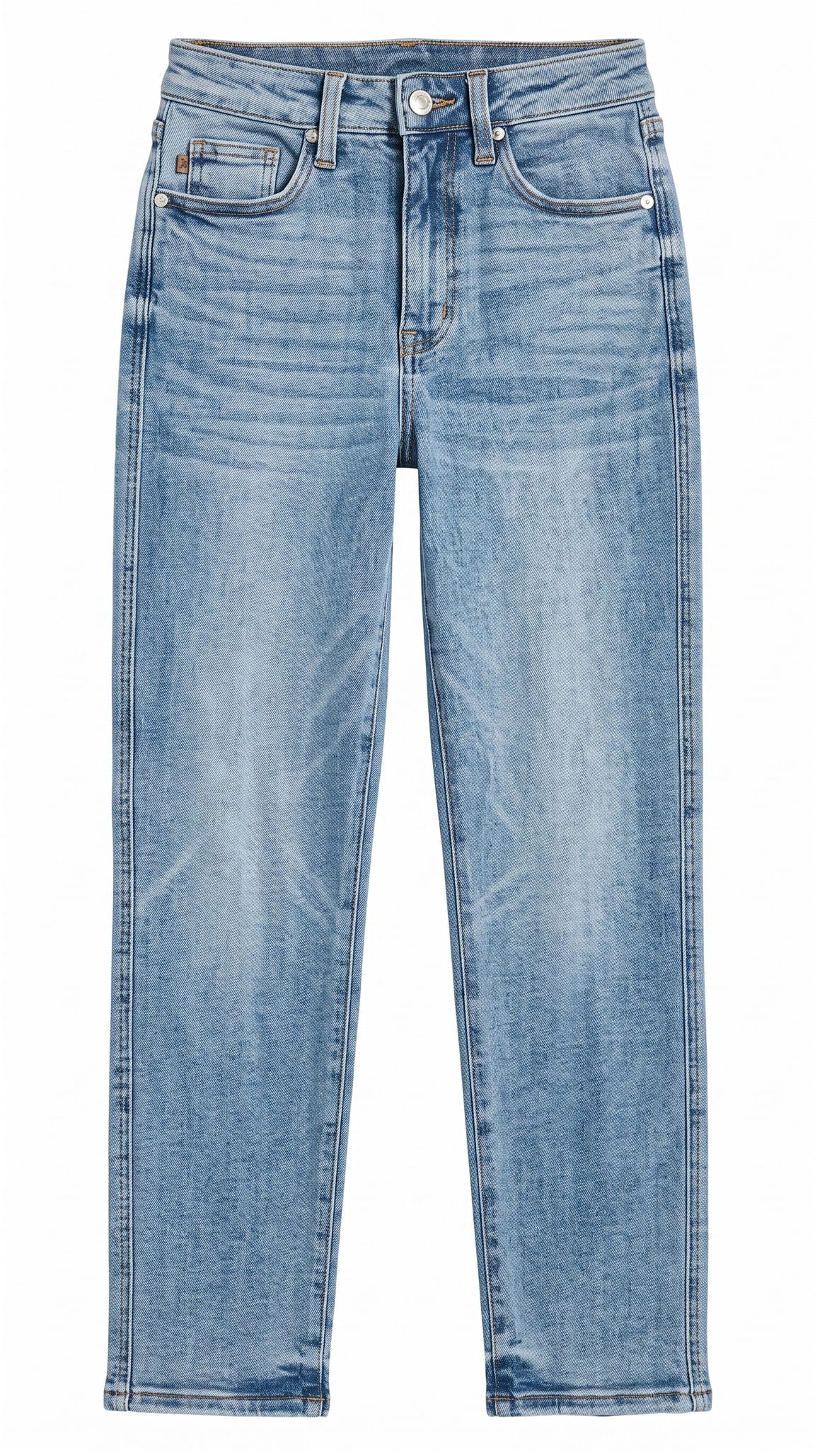 Judy Blue Peggy Ankle Straight | Break Through Blue — Front view