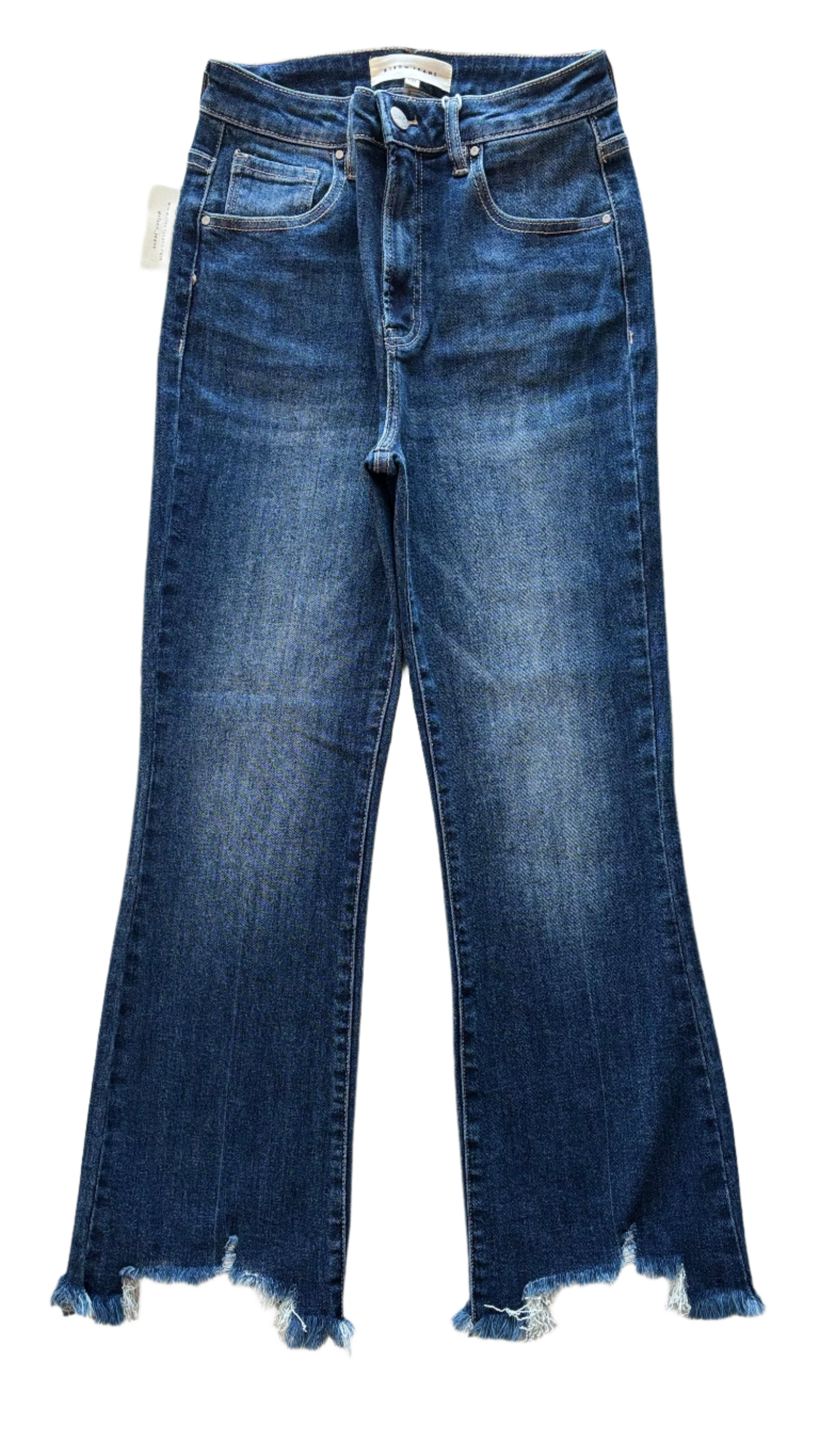 Risen High-Rise Crop Flare Frayed Hem Jeans – Rachel's Rustic Room