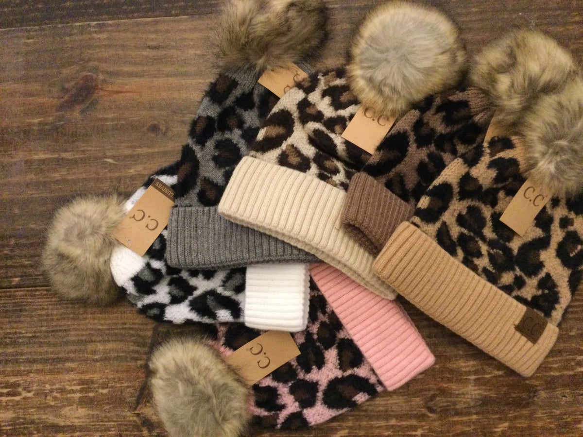 Cashmere Leopard Beanie LEOPARD BEANIE – 4 Loving People main image 3