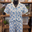 Farm Girl Luxe PJ Set | Highland Cow — Front view on mannequin