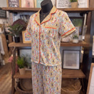 Farm Girl Luxe PJ Set | Bee — Angled view on mannequin