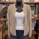 Be Cool Knit Cardigan | Stone — Front view