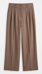 Womens pants TW1587 | Dark Brown — Front view