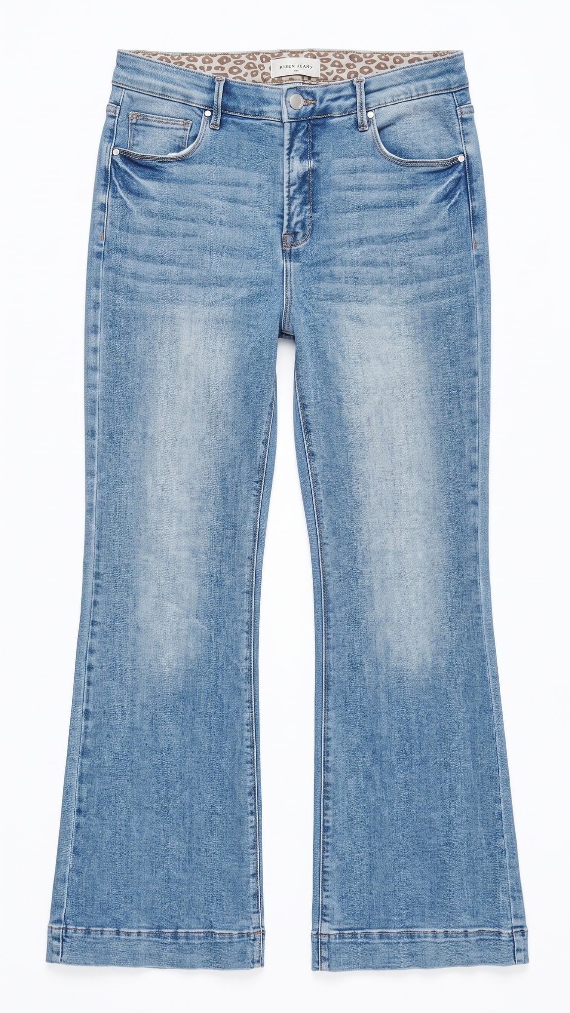 Risen High Rise Flare Jeans | Medium — Front view