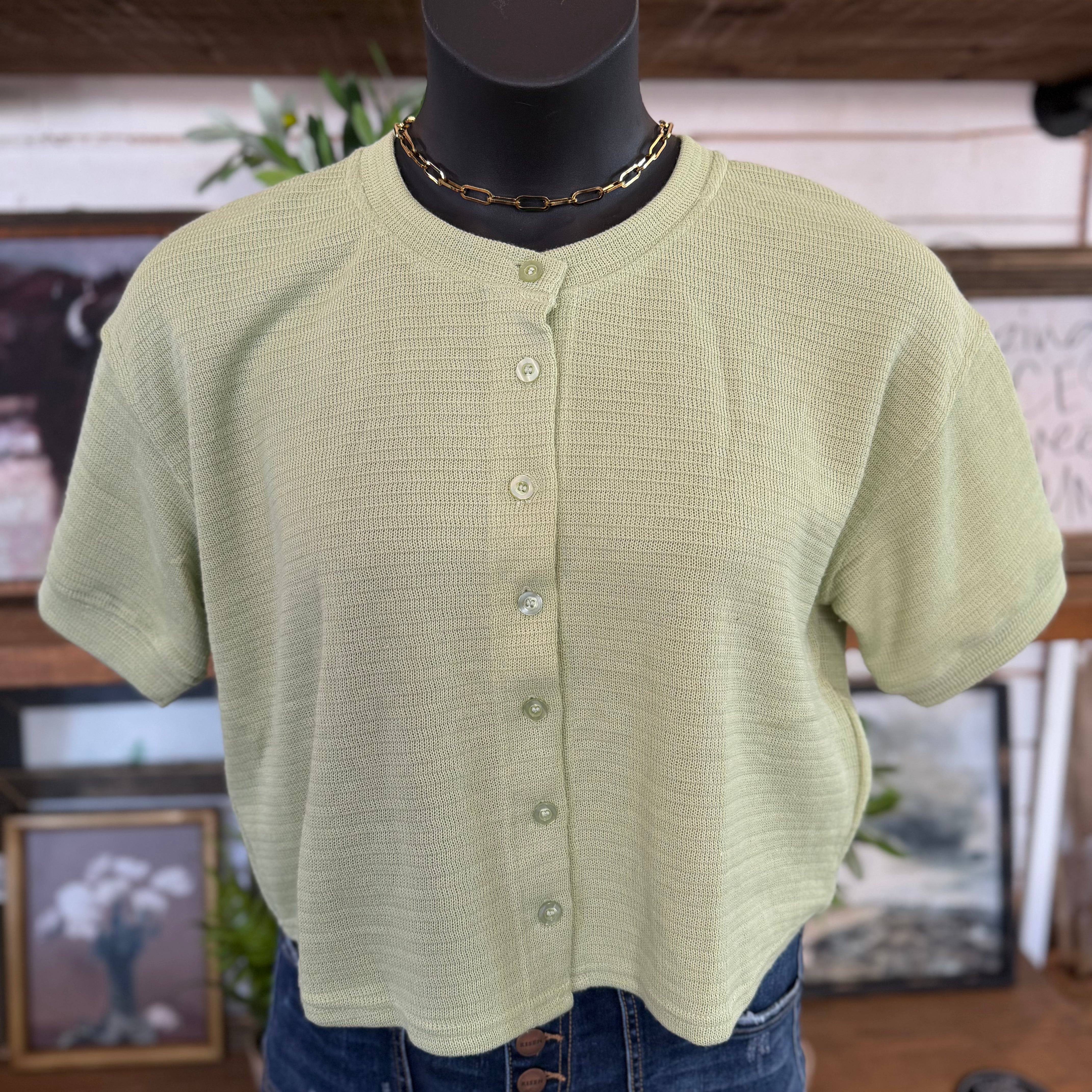 Soft Hour Knit Top | Green – Rachel's Rustic Room & Boutique