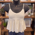 women's top TH12275 | Oatmeal — Front view