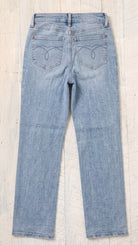 Judy Blue Mid Rise Rigid Magic Straight | Medium Wash — Back view