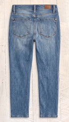 Mid Rise Cuffed Skinny Capri — Back view