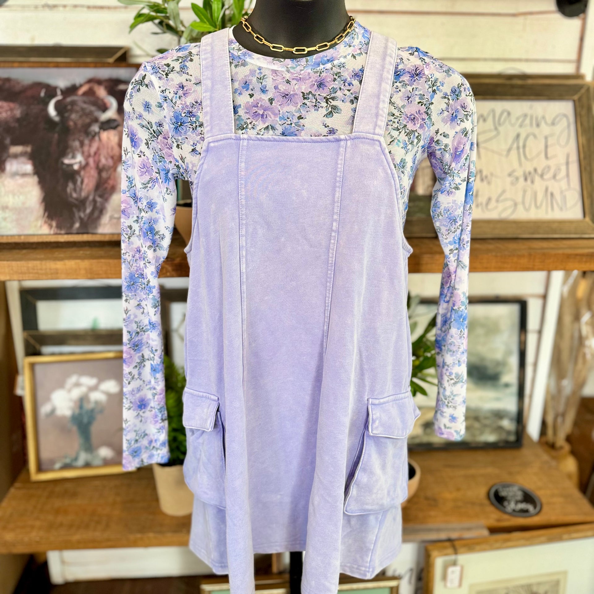 purple corduroy overall dress Plum Corduroy Overall Dress Set by Petit Lem 24 months