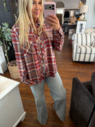 Be Cool Plaid Flannel Shirt | Sienna — Worn by model