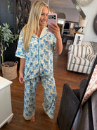 Farm Girl Luxe PJ Set | Highland Cow — Worn by model