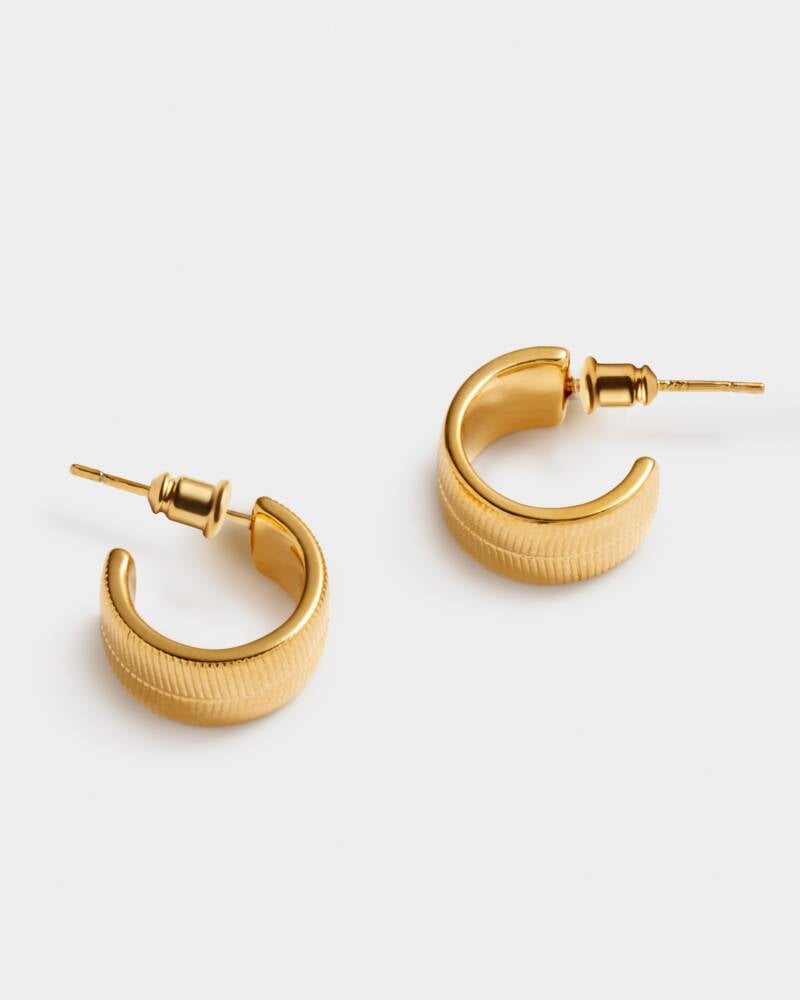 Katie Loxton Ciana Snake Huggie Hoop Earrings | Gold Coated