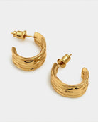 Katie Loxton Cleyo Hoop Earrings | Gold Coated