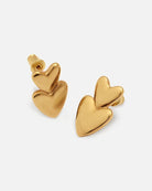Katie Loxton Eros Heart Earrings | Gold Coated