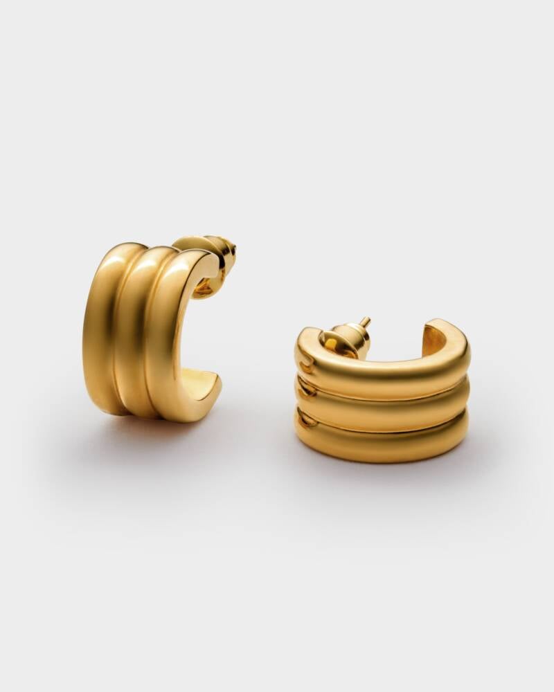 Katie Loxton Hanna Huggie Hoop Earrings | Gold Coated