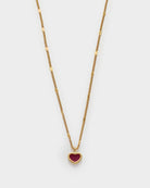 Katie Loxton Rouge Heart Necklace | Gold Coated