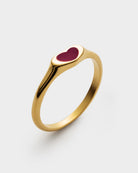 Katie Loxton Rouge Heart Ring | Gold Coated | Size L