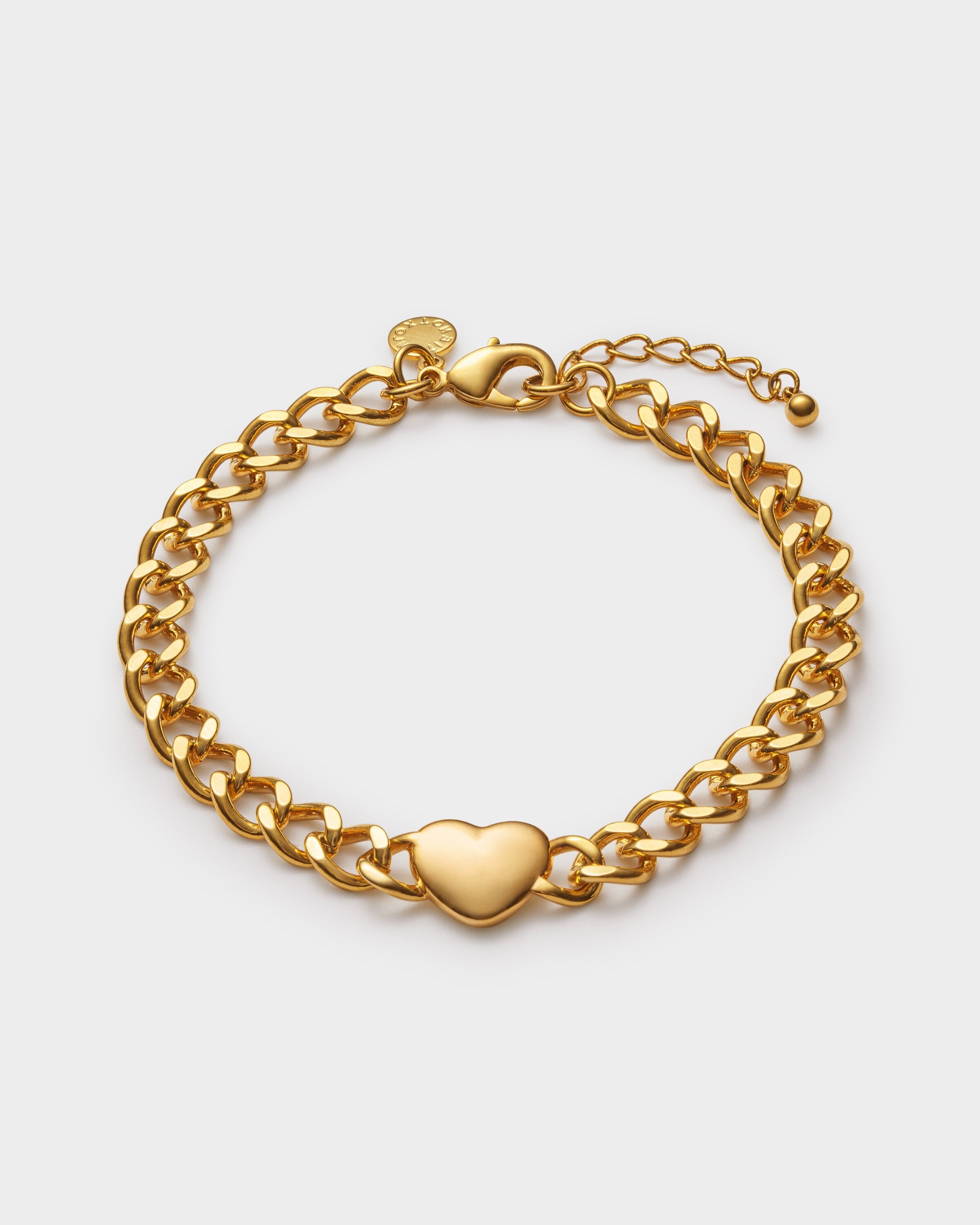 Katie Loxton Allure Heart Chain Bracelet | Gold Coated