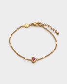 Katie Loxton Rouge Heart Bracelet | Gold Coated