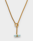 Katie Loxton Azura T-Bar Necklace | Gold Coated