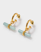 Katie Loxton Azura T-Bar Hoop Earrings | Gold Coated