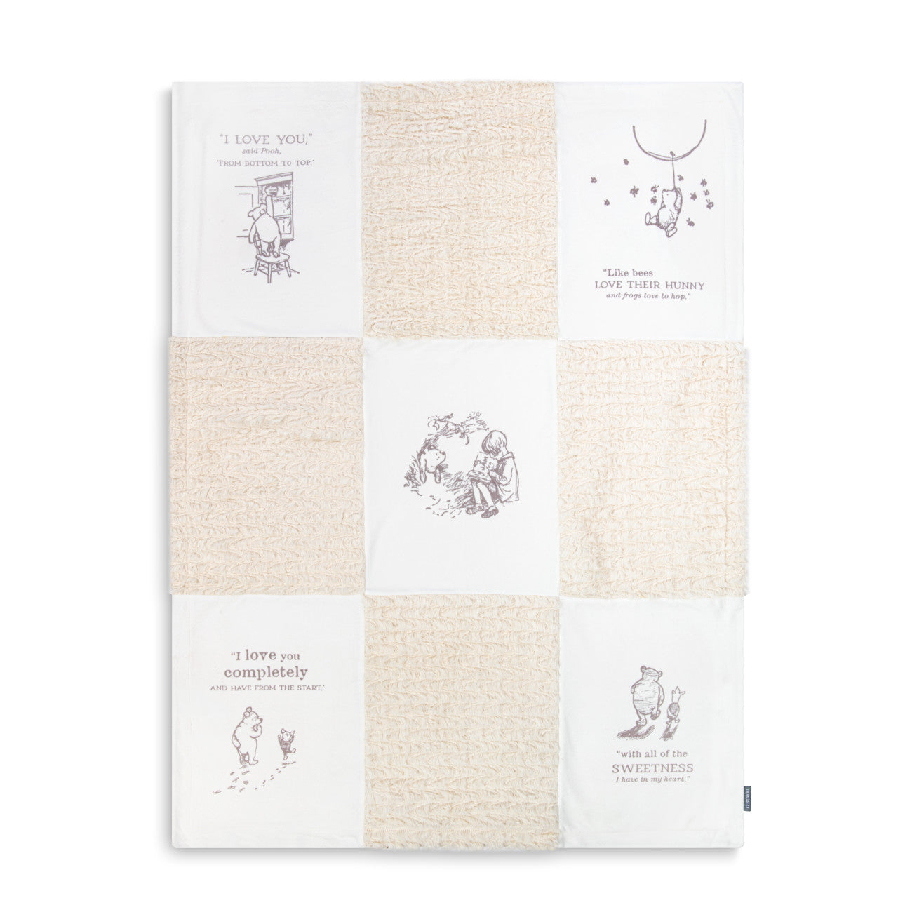 DEMDACO Winnie-the-Pooh All Of The Sweetness Blanket | Neutral